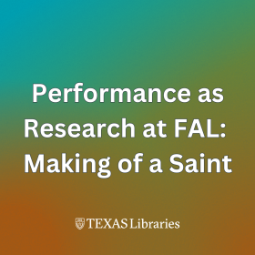 Performance as Research at FAL Making of a Saint