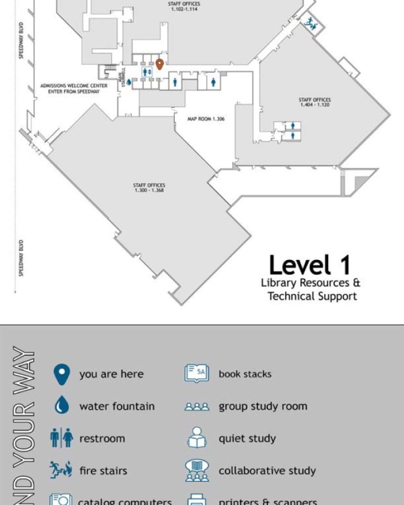 Map of pcl floor 1